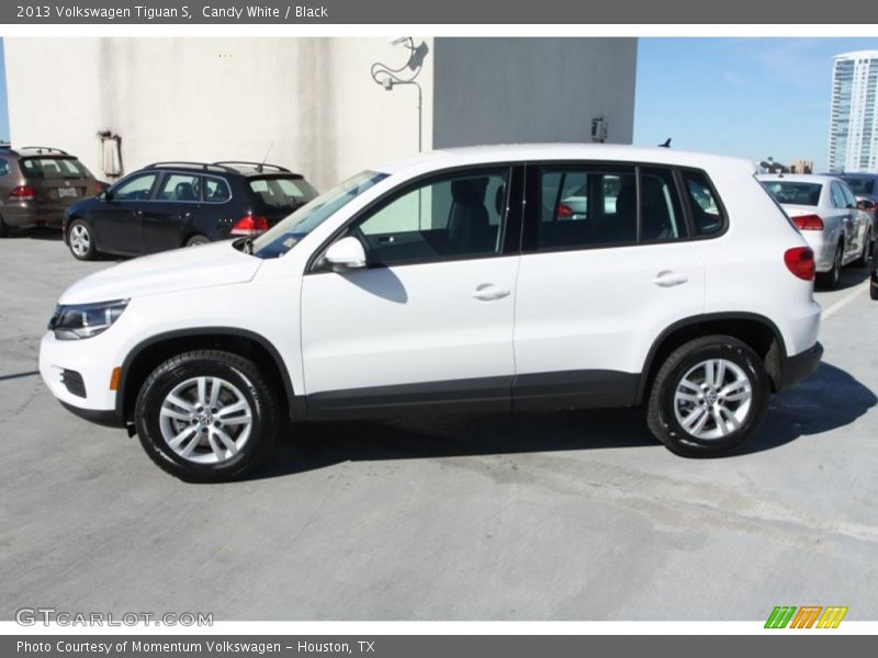 Candy White / Black 2013 Volkswagen Tiguan S