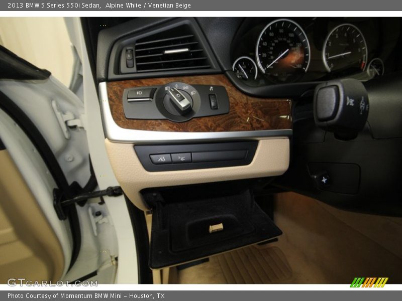 Alpine White / Venetian Beige 2013 BMW 5 Series 550i Sedan