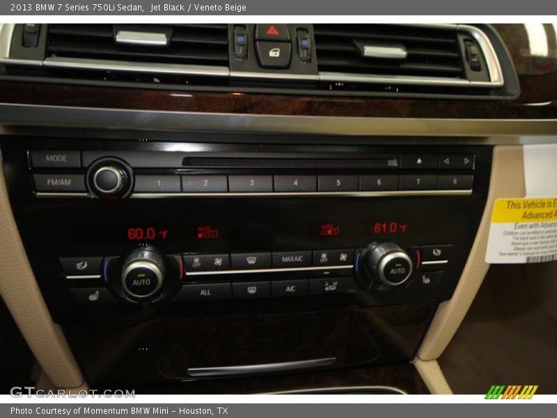 Jet Black / Veneto Beige 2013 BMW 7 Series 750Li Sedan