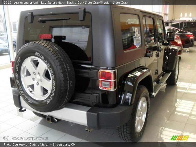 Black / Dark Slate Gray/Medium Slate Gray 2010 Jeep Wrangler Unlimited Sahara 4x4