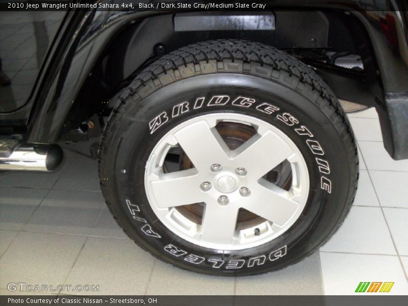 Black / Dark Slate Gray/Medium Slate Gray 2010 Jeep Wrangler Unlimited Sahara 4x4