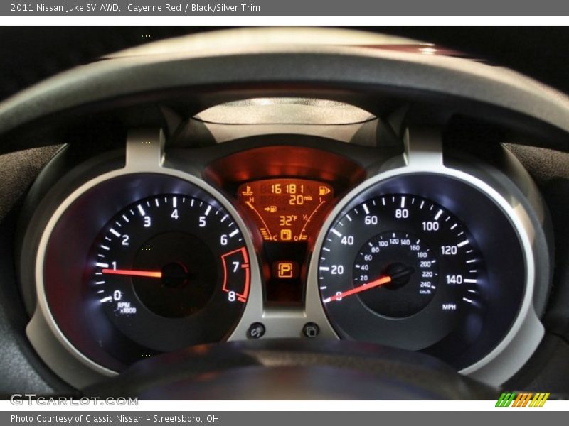 Cayenne Red / Black/Silver Trim 2011 Nissan Juke SV AWD