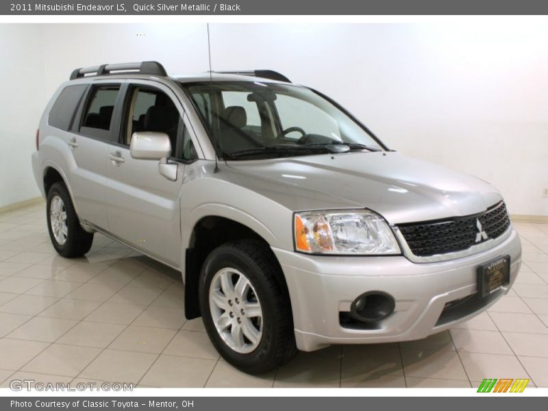 Quick Silver Metallic / Black 2011 Mitsubishi Endeavor LS