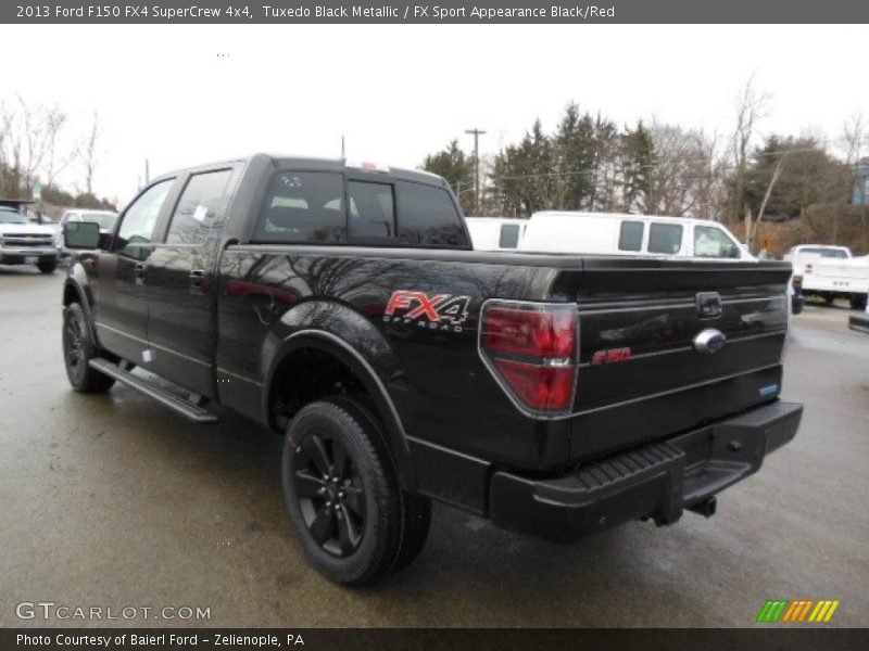 Tuxedo Black Metallic / FX Sport Appearance Black/Red 2013 Ford F150 FX4 SuperCrew 4x4