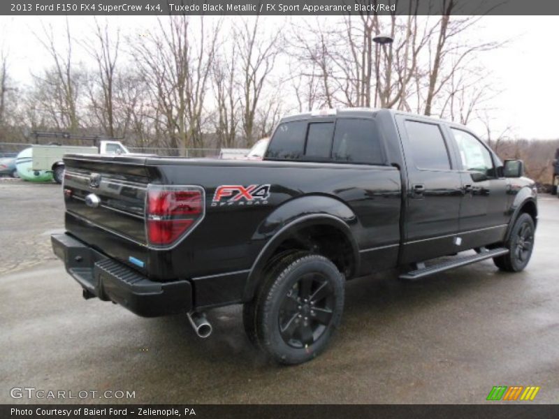 Tuxedo Black Metallic / FX Sport Appearance Black/Red 2013 Ford F150 FX4 SuperCrew 4x4