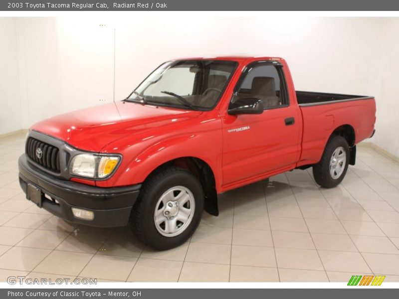 Radiant Red / Oak 2003 Toyota Tacoma Regular Cab