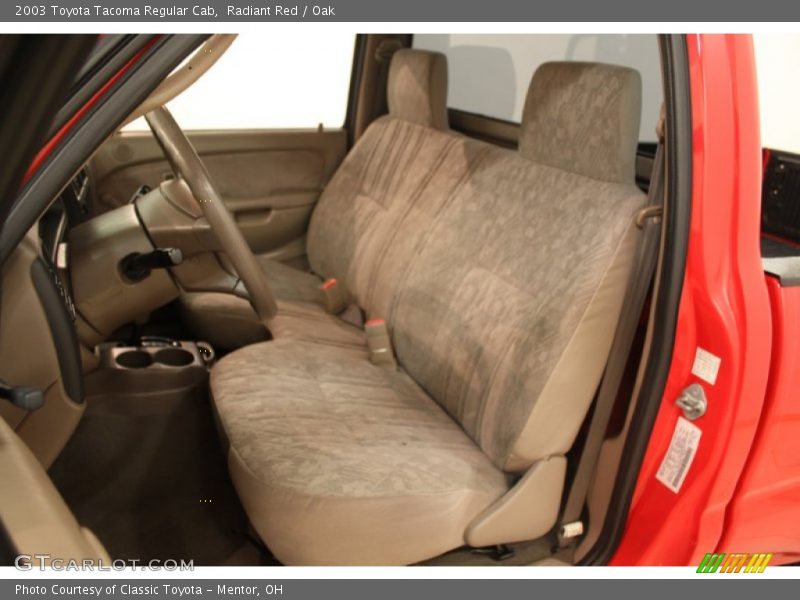 Radiant Red / Oak 2003 Toyota Tacoma Regular Cab