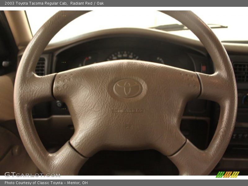 Radiant Red / Oak 2003 Toyota Tacoma Regular Cab