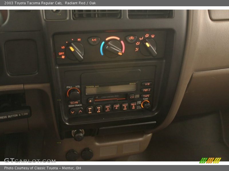 Radiant Red / Oak 2003 Toyota Tacoma Regular Cab