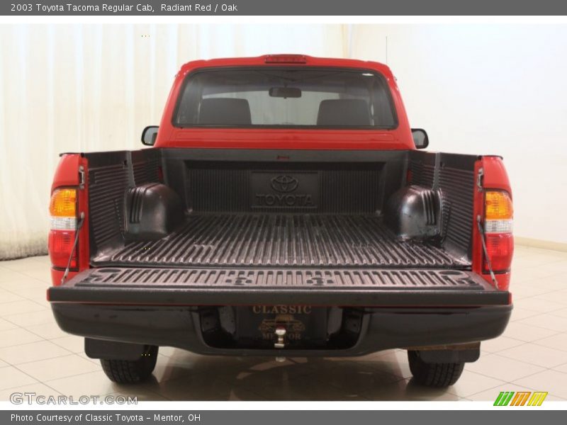 Radiant Red / Oak 2003 Toyota Tacoma Regular Cab