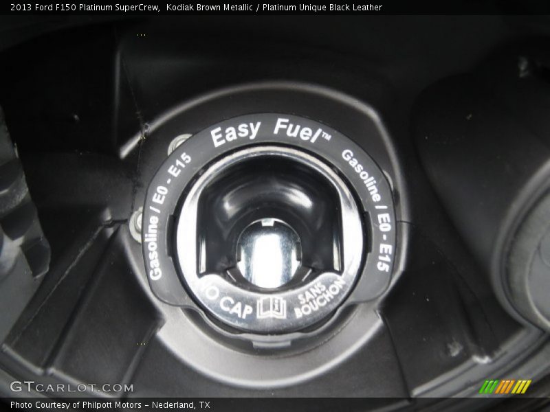 Kodiak Brown Metallic / Platinum Unique Black Leather 2013 Ford F150 Platinum SuperCrew