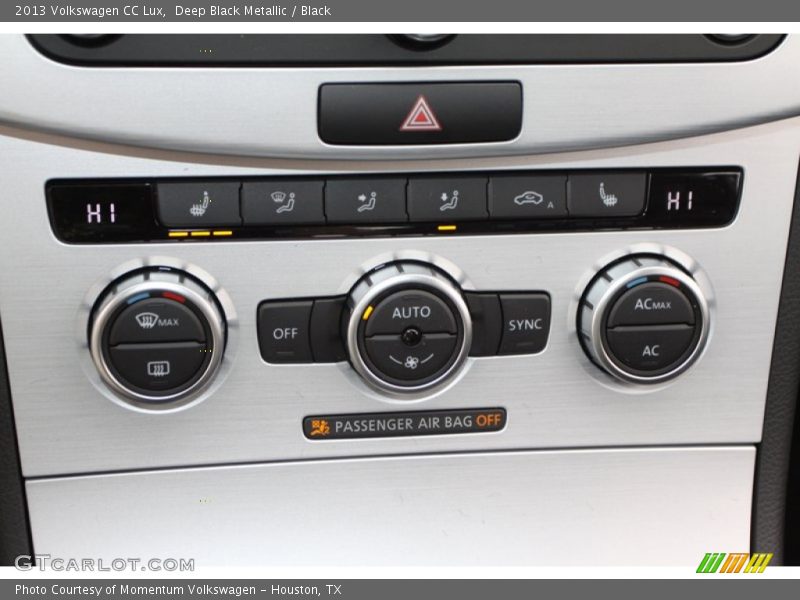 Deep Black Metallic / Black 2013 Volkswagen CC Lux