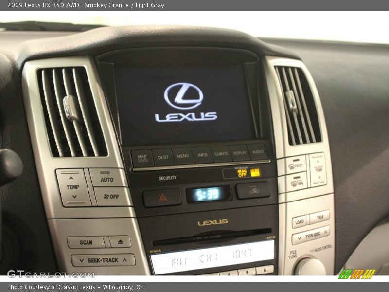 Smokey Granite / Light Gray 2009 Lexus RX 350 AWD