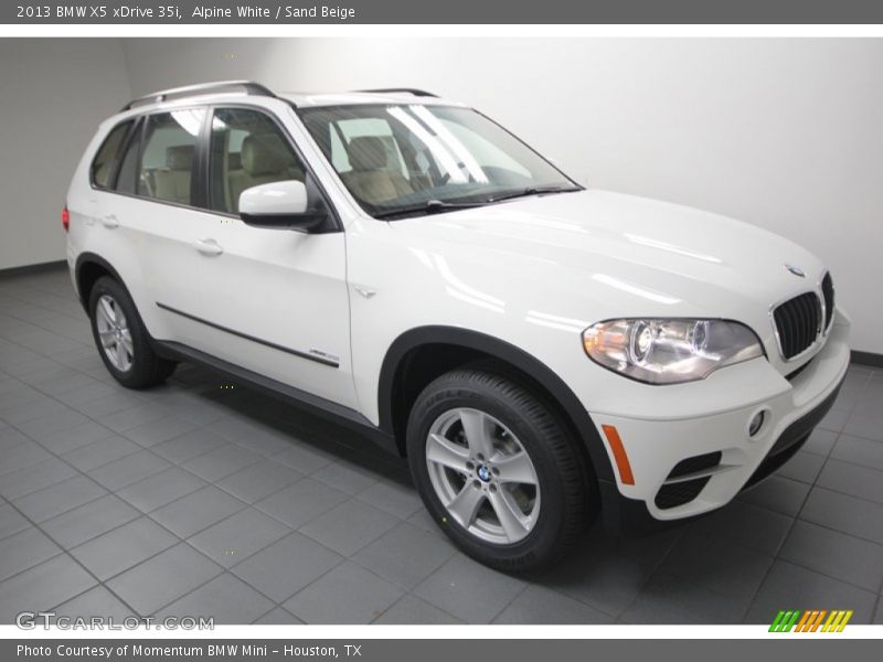 Alpine White / Sand Beige 2013 BMW X5 xDrive 35i