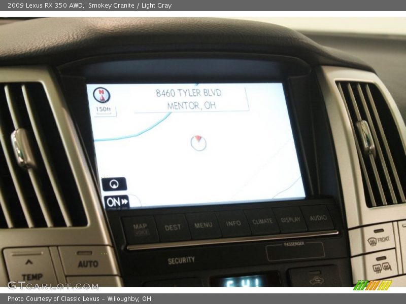 Smokey Granite / Light Gray 2009 Lexus RX 350 AWD