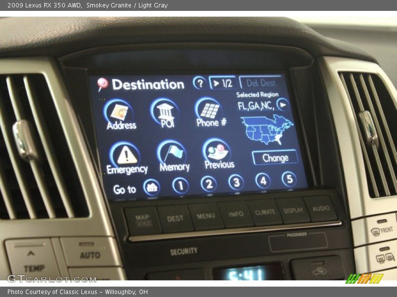 Smokey Granite / Light Gray 2009 Lexus RX 350 AWD
