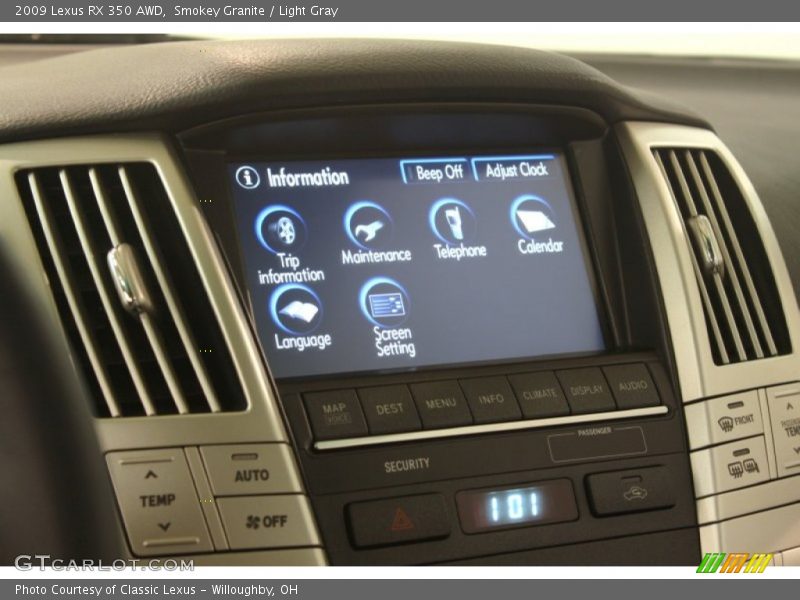 Smokey Granite / Light Gray 2009 Lexus RX 350 AWD