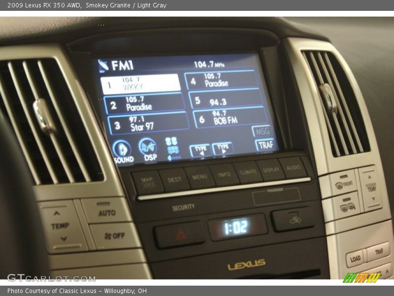 Smokey Granite / Light Gray 2009 Lexus RX 350 AWD