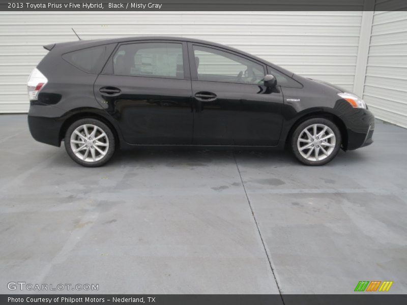 Black / Misty Gray 2013 Toyota Prius v Five Hybrid