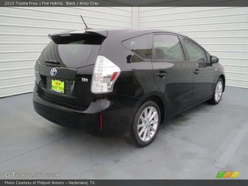 Black / Misty Gray 2013 Toyota Prius v Five Hybrid