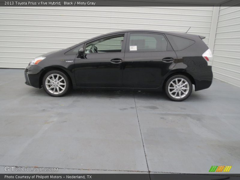 Black / Misty Gray 2013 Toyota Prius v Five Hybrid