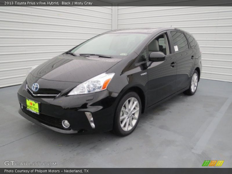 Black / Misty Gray 2013 Toyota Prius v Five Hybrid