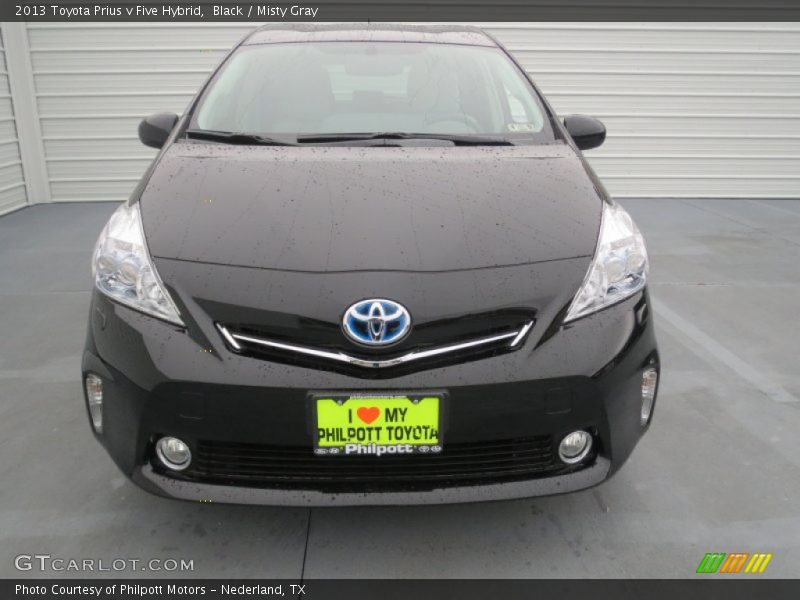 Black / Misty Gray 2013 Toyota Prius v Five Hybrid