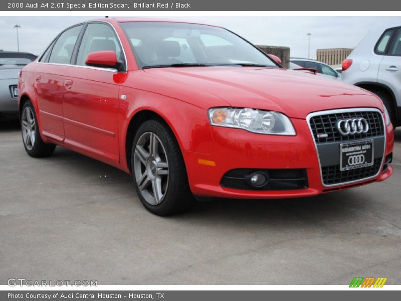 Brilliant Red / Black 2008 Audi A4 2.0T Special Edition Sedan