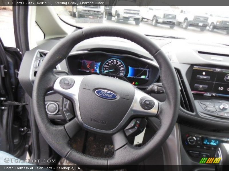 Sterling Gray / Charcoal Black 2013 Ford C-Max Hybrid SE