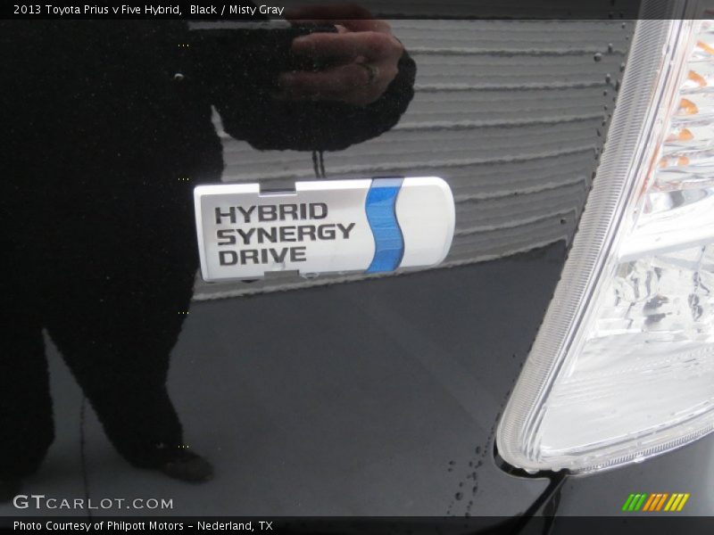 Black / Misty Gray 2013 Toyota Prius v Five Hybrid