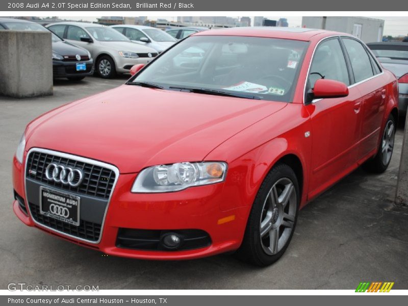 Brilliant Red / Black 2008 Audi A4 2.0T Special Edition Sedan