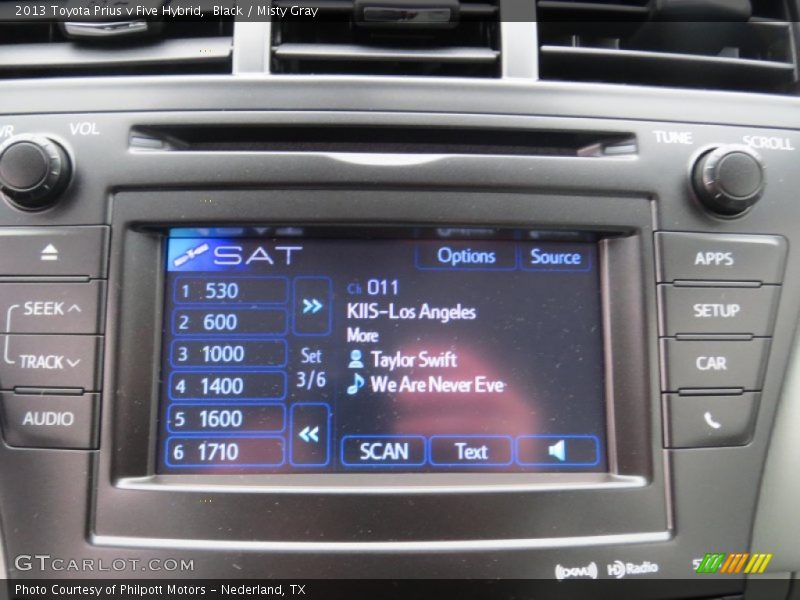 Black / Misty Gray 2013 Toyota Prius v Five Hybrid