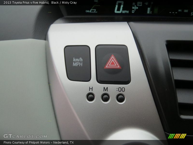 Black / Misty Gray 2013 Toyota Prius v Five Hybrid