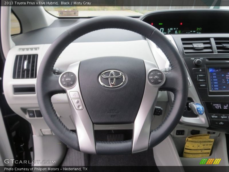 Black / Misty Gray 2013 Toyota Prius v Five Hybrid