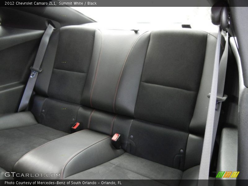 Rear Seat of 2012 Camaro ZL1