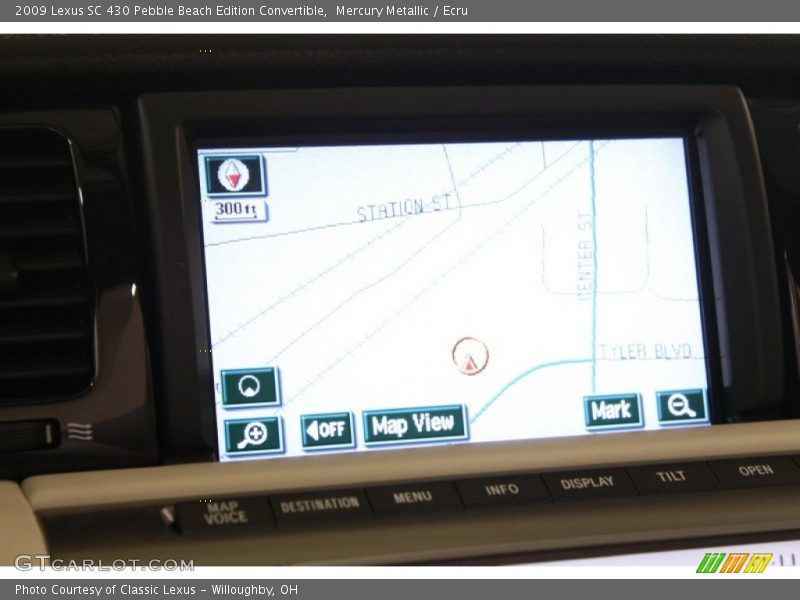 Navigation of 2009 SC 430 Pebble Beach Edition Convertible
