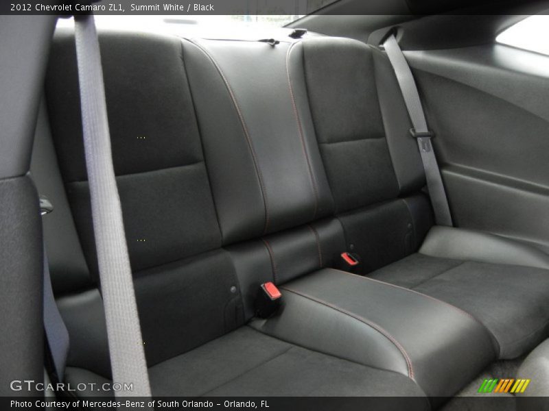 Rear Seat of 2012 Camaro ZL1