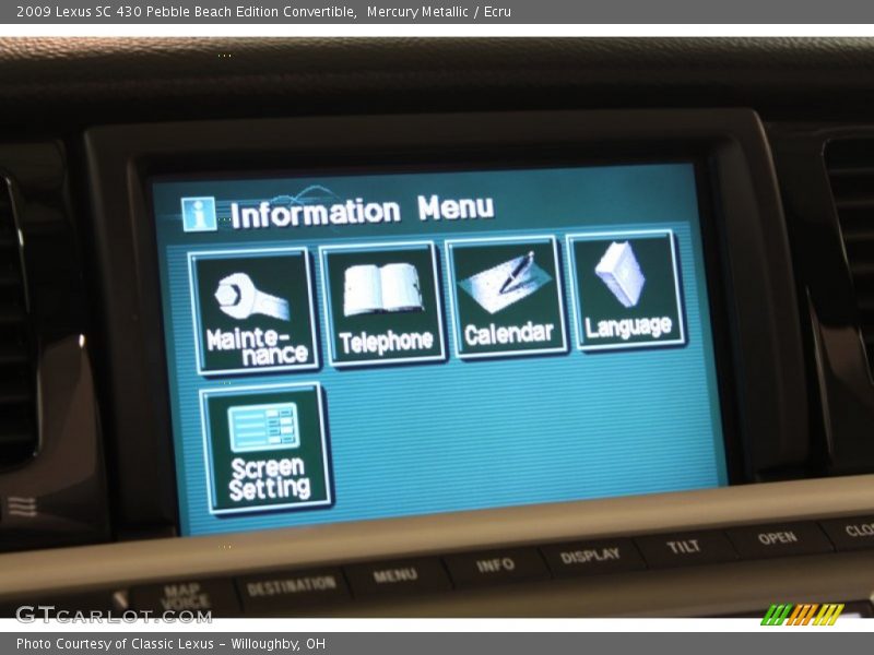 Mercury Metallic / Ecru 2009 Lexus SC 430 Pebble Beach Edition Convertible