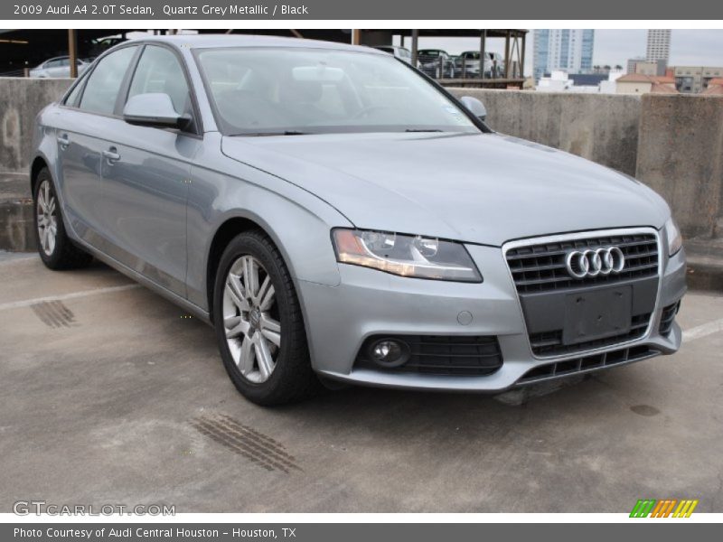 Quartz Grey Metallic / Black 2009 Audi A4 2.0T Sedan