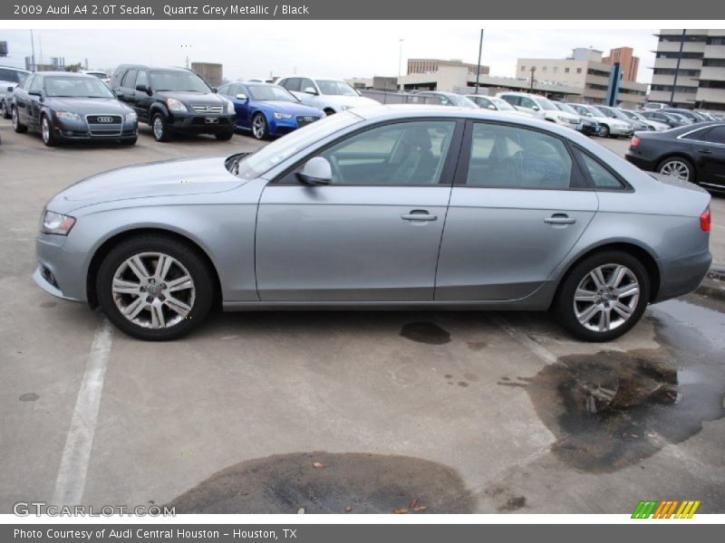 Quartz Grey Metallic / Black 2009 Audi A4 2.0T Sedan