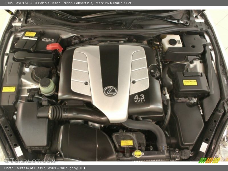  2009 SC 430 Pebble Beach Edition Convertible Engine - 4.3 Liter DOHC 32-Valve VVT-i V8