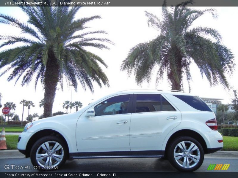 Diamond White Metallic / Ash 2011 Mercedes-Benz ML 350