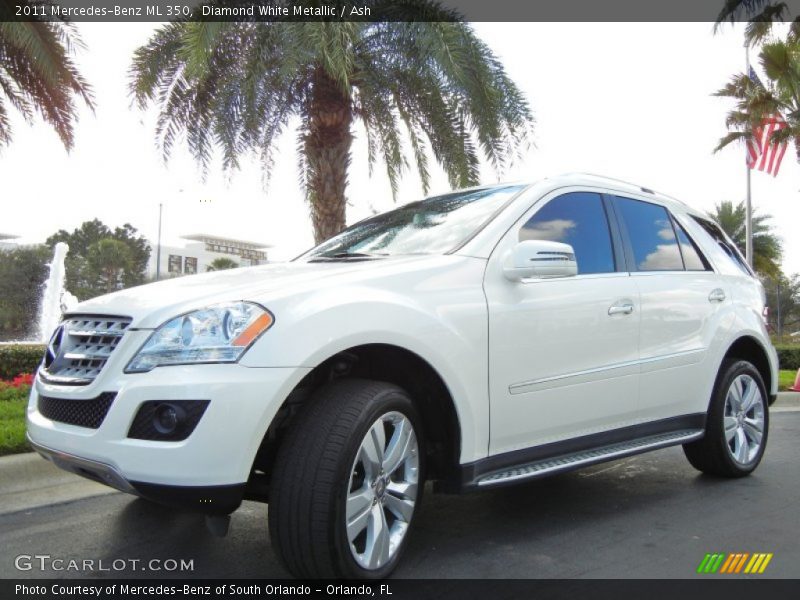 Diamond White Metallic / Ash 2011 Mercedes-Benz ML 350