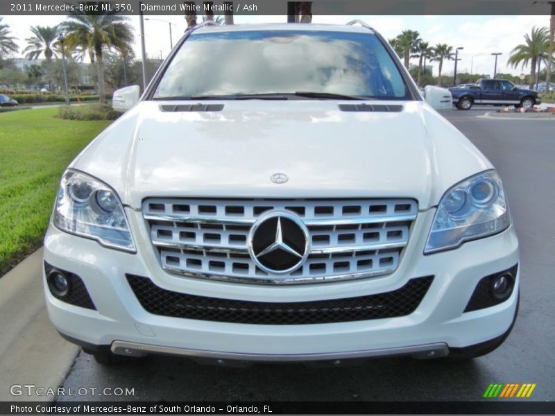 Diamond White Metallic / Ash 2011 Mercedes-Benz ML 350