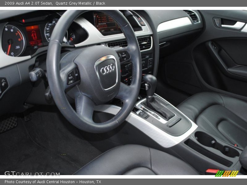 Quartz Grey Metallic / Black 2009 Audi A4 2.0T Sedan