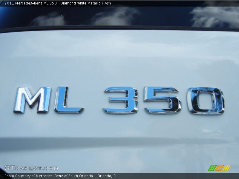 Diamond White Metallic / Ash 2011 Mercedes-Benz ML 350