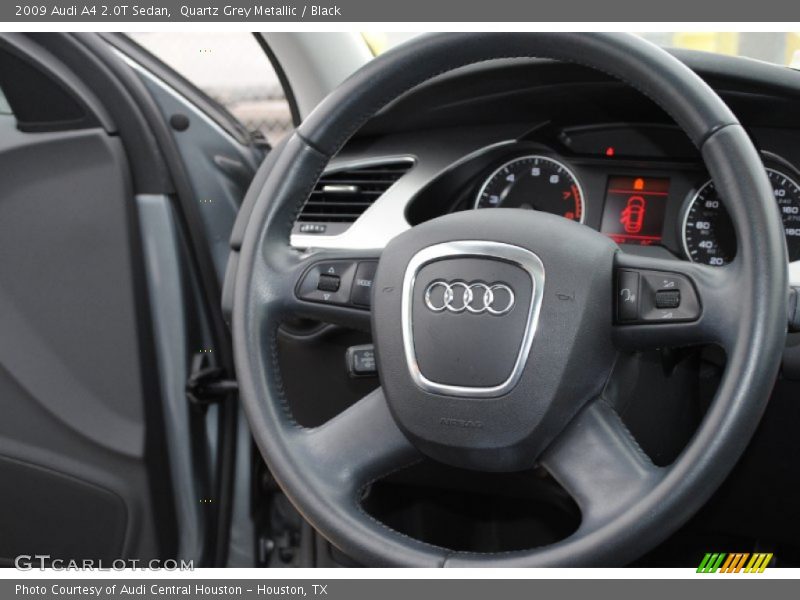 Quartz Grey Metallic / Black 2009 Audi A4 2.0T Sedan