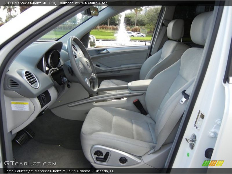 Diamond White Metallic / Ash 2011 Mercedes-Benz ML 350