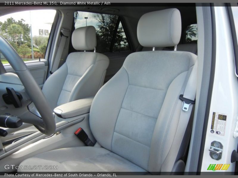 Diamond White Metallic / Ash 2011 Mercedes-Benz ML 350