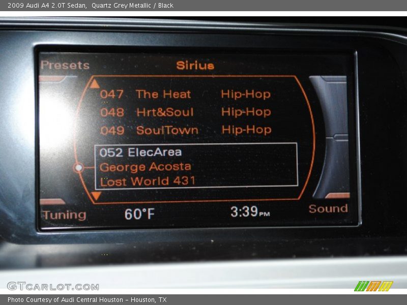 Quartz Grey Metallic / Black 2009 Audi A4 2.0T Sedan